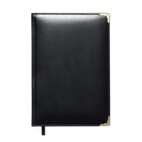 Набор подарочный deVENTE.Bellagio: ежедневник датированный 2024 года, А5, 176 листов, твёрдая обложка, блок 70 г/м2, чёрный + шариковая ручка