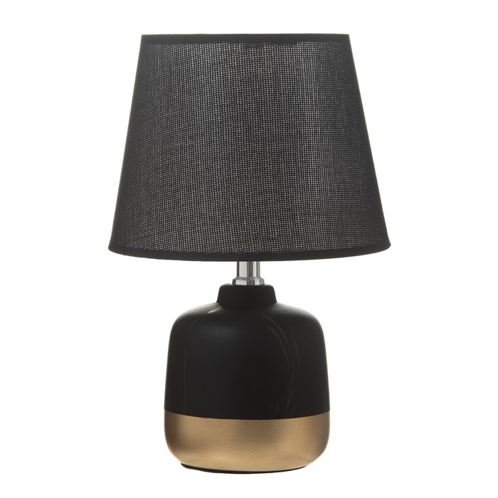 Настольная лампа "Агас" E14 40Вт черный-золото 20х20х31 см RISALUX