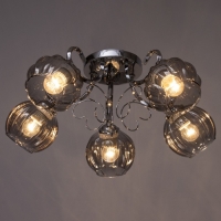 Люстра "Эшли" 5х40Вт Е27 Хром 55х55х20см Люстра "Эшли" 5х40Вт Е27 Хром 55х55х20см