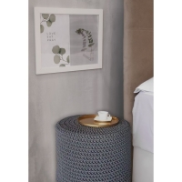 Шнур для вязания 100% полиэфир, ширина 5 мм 100м (серый)