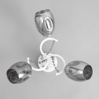 Люстра "Айлин" 3х60вт Е14 Белый,хром 55х55х20см Люстра "Айлин" 3х60вт Е14 Белый,хром 55х55х20см