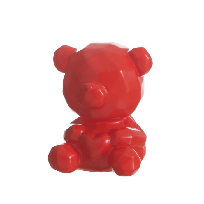 Ночник "Медвежонок с сердцем" 2Вт LED LR44 красный 4х5х7см