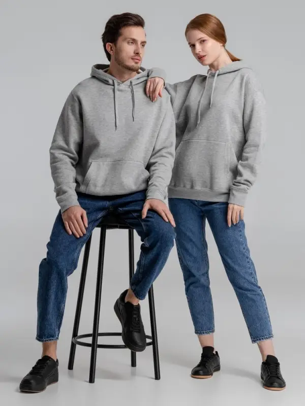 Толстовка с капюшоном Slam 320, серый меланж, размер XS Толстовка с капюшоном Slam 320, серый меланж, размер XS