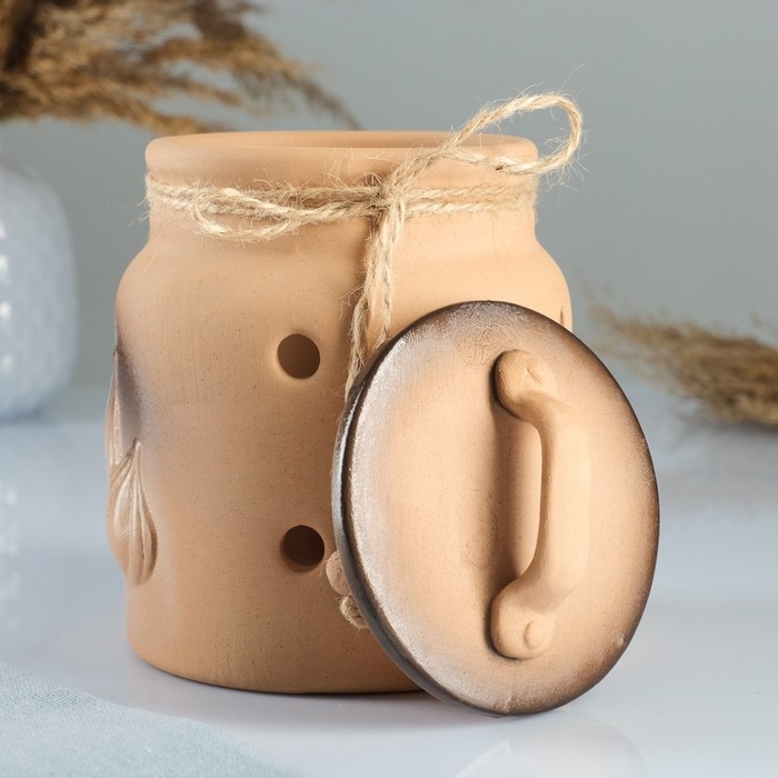 Банка для чеснока Банка для чеснока "Ретро" 1л / 16х11,5см, стандарт