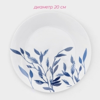 Набор тарелок фарфоровых Доляна Ternura, 18 предметов: 6 тарелок d=20 см, 6 тарелок d=25 см, 6 тарелок глубоких 340 мл