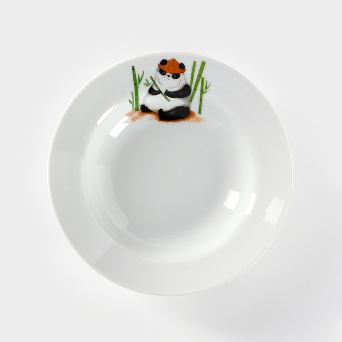 Тарелка глубокая &laquo;Панда&raquo;, 250 мл, d=20 см, белый