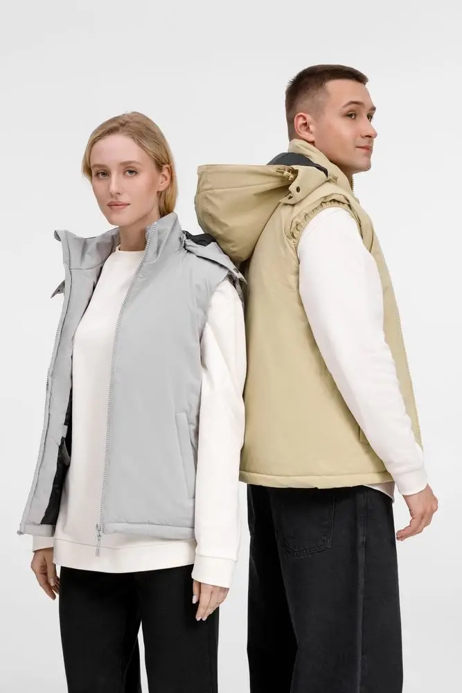 Жилет унисекс Sfera, светло-серый, размер S