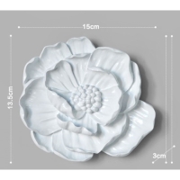 Декор настенный "Мак", 13.5 x 15 см, белый Декор настенный "Мак", 13.5 x 15 см, белый