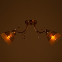 Люстра "Августин" 2х40Вт Е27 золото 58х13,5х23см Ritter