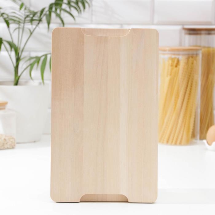 Доска разделочная Доляна, 32×20×2 см, с выемками для пальцев, берёза Доска разделочная Доляна, 32×20×2 см, с выемками для пальцев, берёза