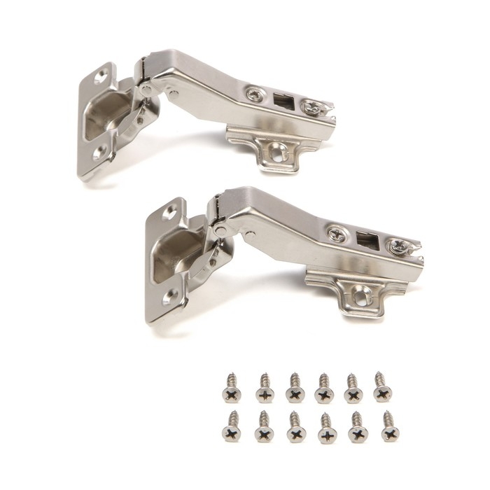 Петля мебельная накладная 45 градусов ТУНДРА, без доводчика Петля мебельная накладная 45 градусов ТУНДРА, без доводчика