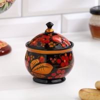 Солонка «Ягодка», 9×6,5 см, хохлома Солонка «Ягодка», 9×6,5 см, хохлома