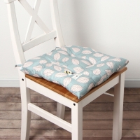 Сидушка на стул Этель "Листья"цв.зеленый, 40х40 см, 100% п/э Сидушка на стул Этель "Листья"цв.зеленый, 40х40 см, 100% п/э