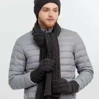 Варежки Heat Trick, темно-серый меланж (асфальт), размер S/M