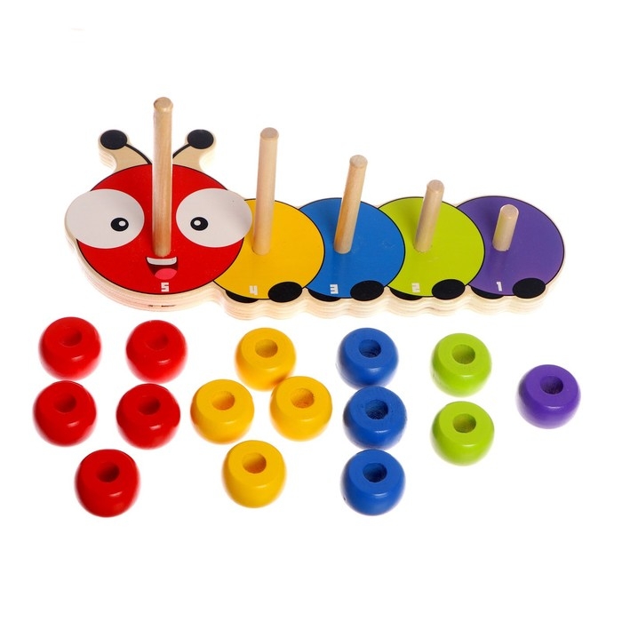 Набор для изучения счёта &laquo;Гусеница&raquo; 28 &times; 12,5 &times; 13 см