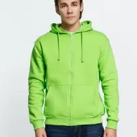 Толстовка на молнии с капюшоном Siverga Heavy 2.0, зеленое яблоко, размер 4XL