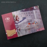 Менажница стеклянная &laquo;Северная звезда&raquo;, 4 секции, 27,5&times;18,5&times;3,5 см