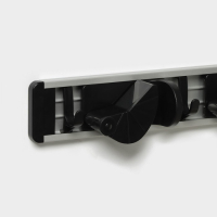 Держатель для швабр Доляна, 3 отделения, с крючками, 40×5×4 см Держатель для швабр Доляна, 3 отделения, с крючками, 40×5×4 см