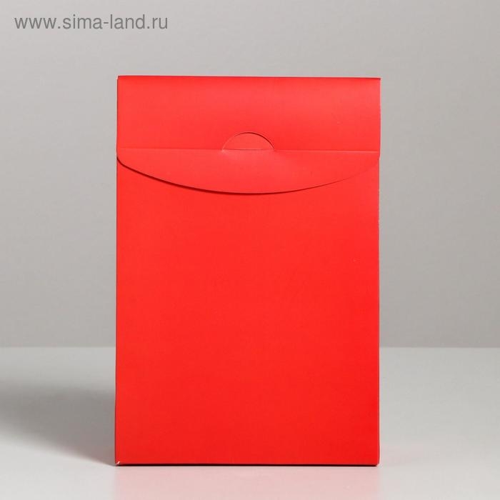 Коробка подарочная новогодняя складная &laquo;С Новым Годом!&raquo;, 15 х 7 х 22 см, Новый год