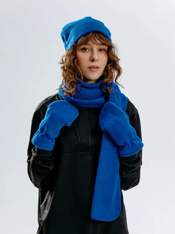 Варежки Fleecy, ярко-синие Варежки Fleecy, ярко-синие