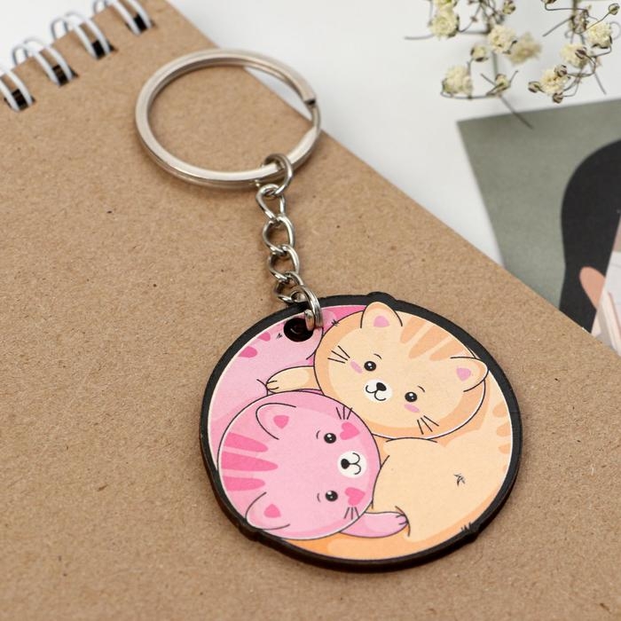 Магнит на холодильник и брелок &laquo;Мур-мур&raquo;, набор 2 предмета