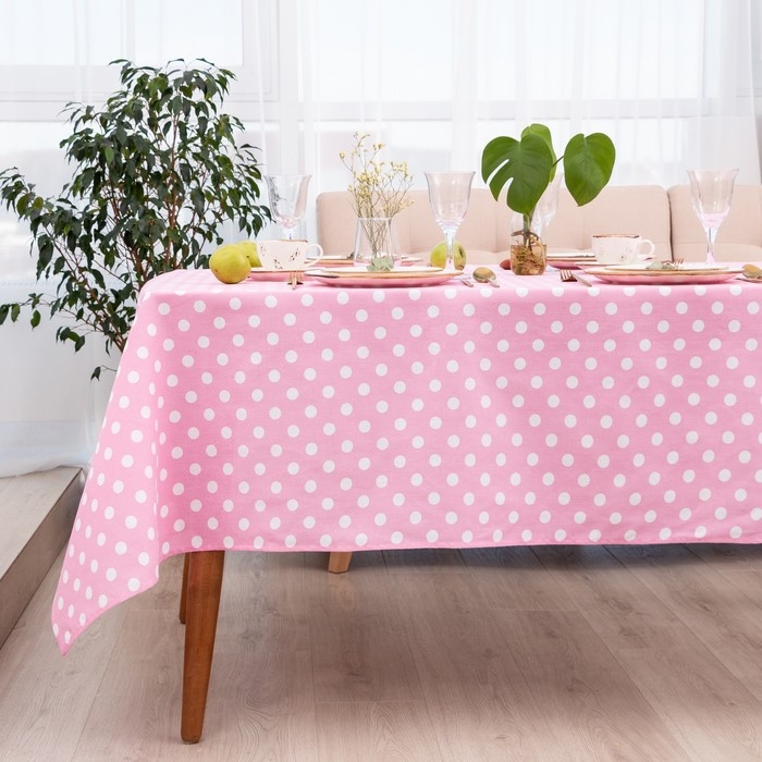 Скатерть Доляна &laquo;Капкейк&raquo; 150х180 см, 100% хлопок