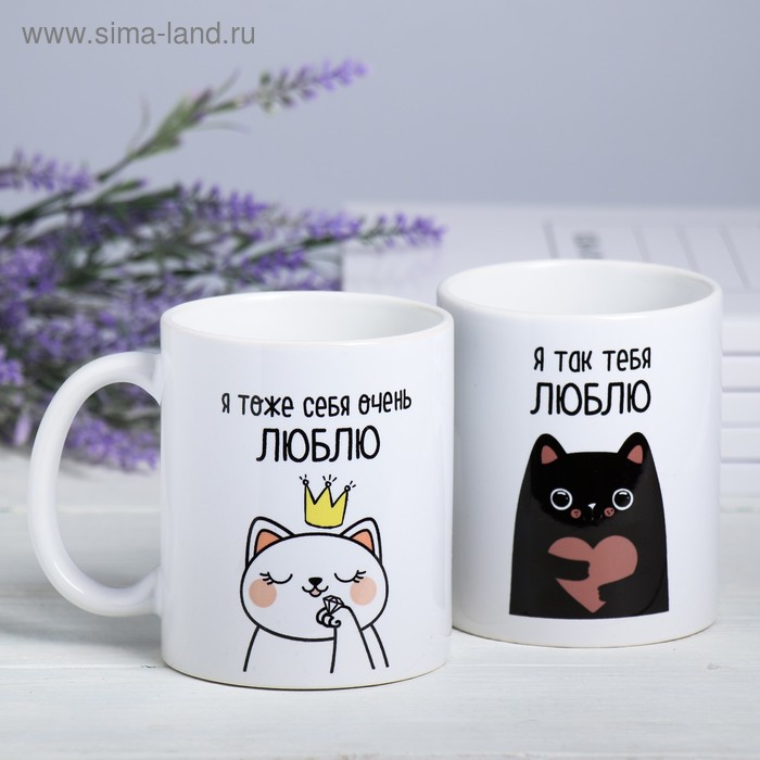 Кружки &laquo;Нам так повезло&raquo;, 300 мл, 2 шт.