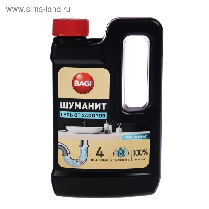 Гель от засоров для ванной и туалета Bagi Гель от засоров для ванной и туалета Bagi "Шуманит", 450 мл