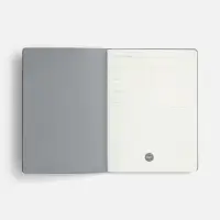 Ежедневник Doppio, недатированный, черный с серым