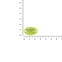 Шильдик металлический Alfa Oval, желтый неон Шильдик металлический Alfa Oval, желтый неон