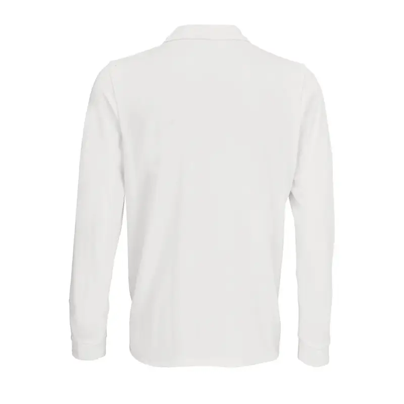Рубашка поло с длинным рукавом Prime LSL, белая, размер M