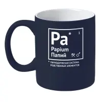 Кружка &laquo;Папий&raquo; c покрытием софт-тач, темно-синяя