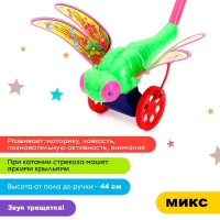 Каталка на палке «Стрекоза», длина ручки 40 см, МИКС Каталка на палке «Стрекоза», длина ручки 40 см, МИКС