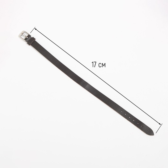 Ремешок для часов, женский, 10 мм, натуральная кожа, коричневый