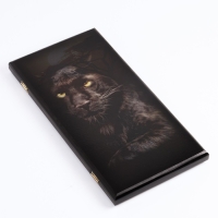 Нарды деревянные большие, настольная игра "Пантера", 50 х 50 см, с шашками Нарды деревянные большие, настольная игра "Пантера", 50 х 50 см, с шашками