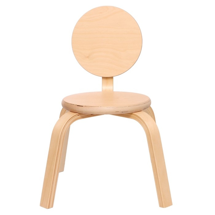 Стул детский &laquo;Ромашка&raquo; (0), прозрачный лак, спинка и сидушка