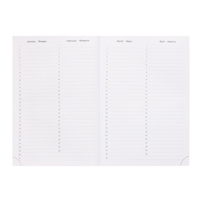 Ежедневник недатированный A5 160 листов Attomex.Croco, твёрдая обложка из искусственной кожи с поролоном, ляссе, блок 70 г/м2, синий