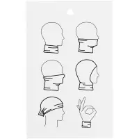 Многофункциональная бандана Dekko, черная Многофункциональная бандана Dekko, черная