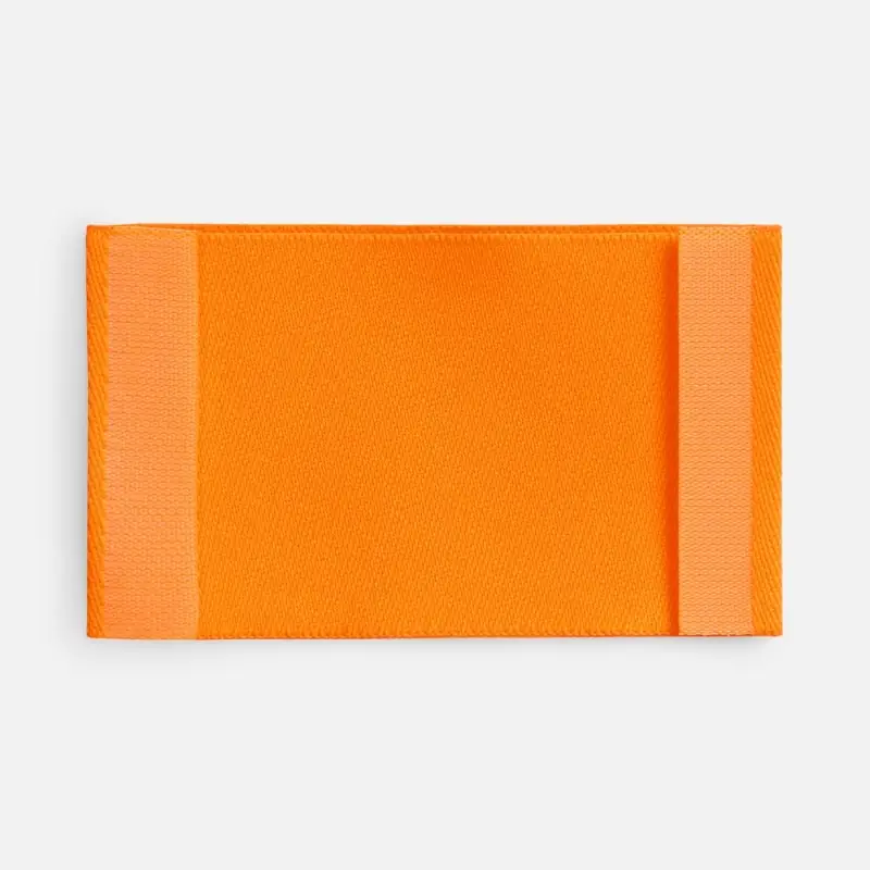 Лейбл тканевый Epsilon, M, оранжевый неон