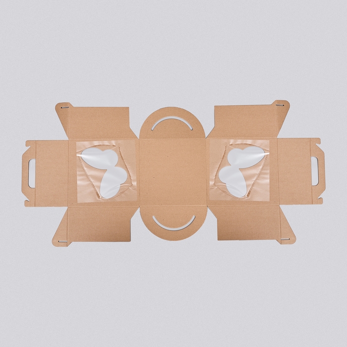 Кондитерская упаковка, 2 окна, 28 х 28 х 30 см Кондитерская упаковка, 2 окна, 28 х 28 х 30 см