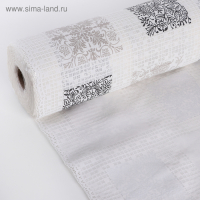 Клеёнка столовая &laquo;Вензеля&raquo;, ширина 137 см, рулон 20 метров, толщина 0,3 мм