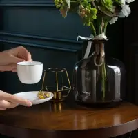 Кофейная пара Select, белая с серебристой отводкой Кофейная пара Select, белая с серебристой отводкой