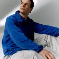 Куртка флисовая унисекс Fliska, ярко-синяя, размер XL/XXL Куртка флисовая унисекс Fliska, ярко-синяя, размер XL/XXL