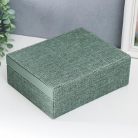 Шкатулка кожзам для украшений "Зелёная" комбинированная чемодан 8х18х23 см Шкатулка кожзам для украшений "Зелёная" комбинированная чемодан 8х18х23 см