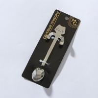 Ложка чайная из нержавеющей стали Magistro «Котик», длина 11,5 см, цвет серебряный Ложка чайная из нержавеющей стали Magistro «Котик», длина 11,5 см, цвет серебряный