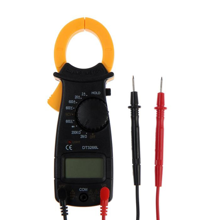 Токовые клещи ТУНДРА, DT3266L, ACV/DCV, ACA, 2K&Omega;-200M&Omega;, прозвон, подсветка