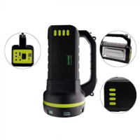 Фонарь кемпинговый аккумуляторный, с лампочками,10 вт, 9000 мАч, солнечная батарея, USB