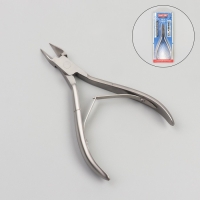 Кусачки педикюрные, прямое лезвие, двойная пружина, 11,5 см, длина лезвия - 14 мм, на блистере, цвет серебристый, АТ-1207 Кусачки педикюрные, прямое лезвие, двойная пружина, 11,5 см, длина лезвия - 14 мм, на блистере, цвет серебристый, АТ-1207