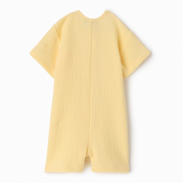 Комбинезон (песочник) детский MINAKU, цвет желтый, рост 68-74 см Комбинезон (песочник) детский MINAKU, цвет желтый, рост 68-74 см