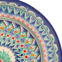 Ляган Риштанская Керамика "Узоры", 31 см, синий Ляган Риштанская Керамика "Узоры", 31 см, синий